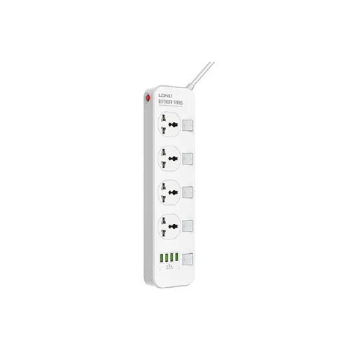 LDNIO SC4408 4 Power Socket + 4 USB 2500W Extension Power Cord