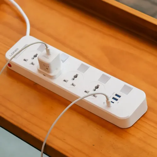 LDNIO SC4408C 4 Power Socket + 4 USB-A/Type-C 2500W Extension Power Cord