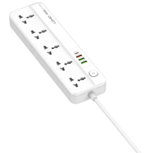 LDNIO SC5415 5 Power Socket 2500W 3 USB + 1 PD Extension Power Cord