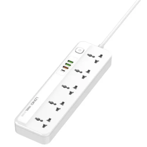 LDNIO SC5415 5 Power Socket 2500W 3 USB + 1 PD Extension Power Cord