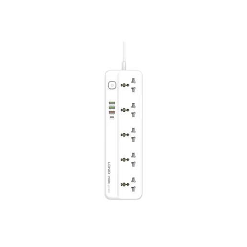 LDNIO SC5415 Power Strip Surge Protector with 5 AC Outlets + 3 USB + 1 PD Extension Power Cord