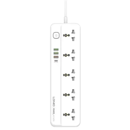 LDNIO SC5415 Power Strip With 5 Sockets PD20W & 3-Port USB Charger