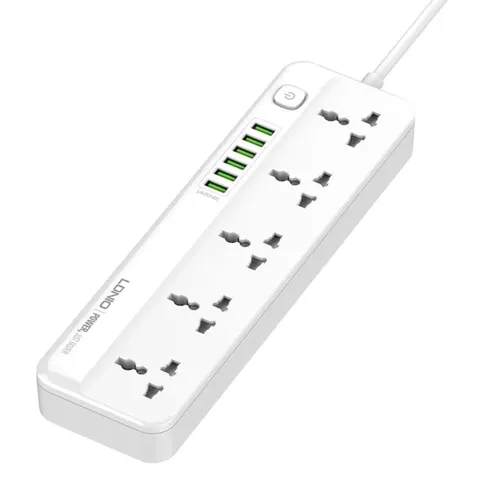 LDNIO SC5614 Power Strip Surge Protector with 5 AC Outlets + 6 USB Extension Power Cord