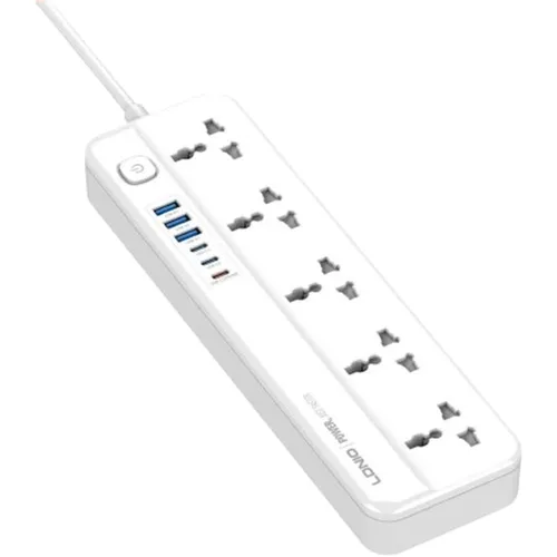 LDNIO SC5614C Power Strip Surge Protector with 5 AC Outlets + 3 USB + 3 Type-C Extension Power Cord