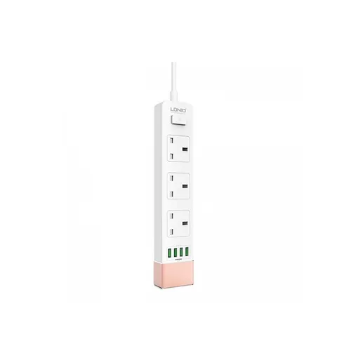 LDNIO SK3640 Power Socket 2500W 4 USB Extension Power Cord