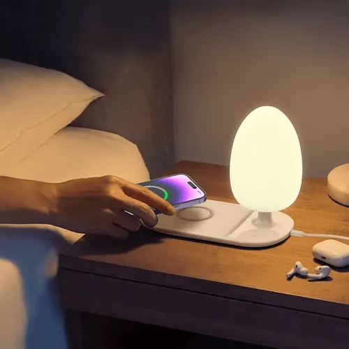 LDNIO Y3 Natural Style Wireless Charging Desk Lamp