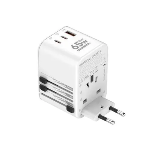 LDNIO Z6 3 USB Ports 65W Gan Travel Adapter