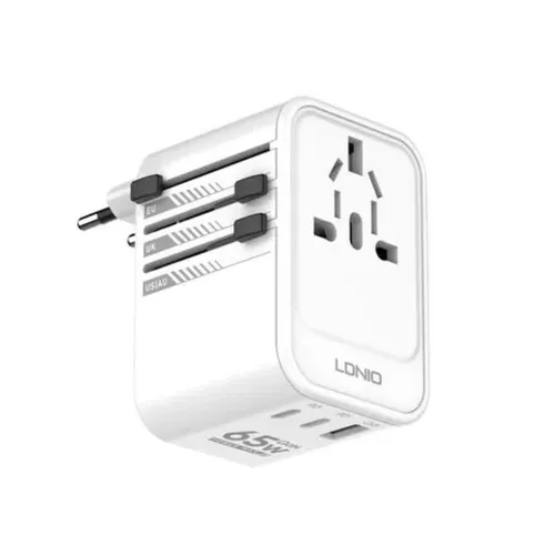 Ldnio Z6 Universal Travel Adapter Gan Charger 65W