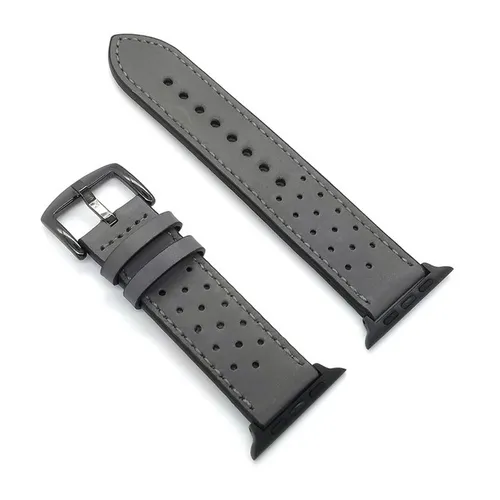 Leather Band For Apple watch 42mm - Gray