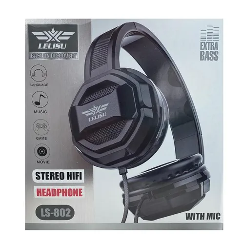 LELISU LS-802 Stereo HiFi Headphone