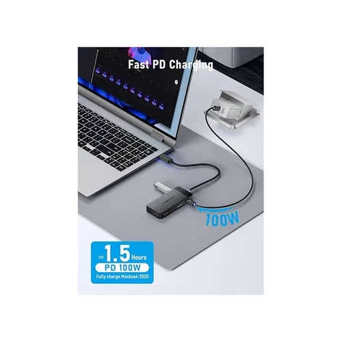 Lemorele TC122 6 in 1 USB-C Dual Display Docking Station