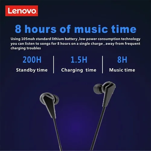 Lenovo HE01 Neckband Earphones