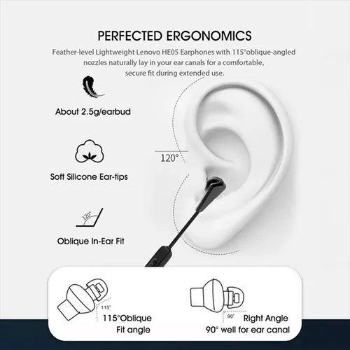 Lenovo HE01 Neckband Earphones