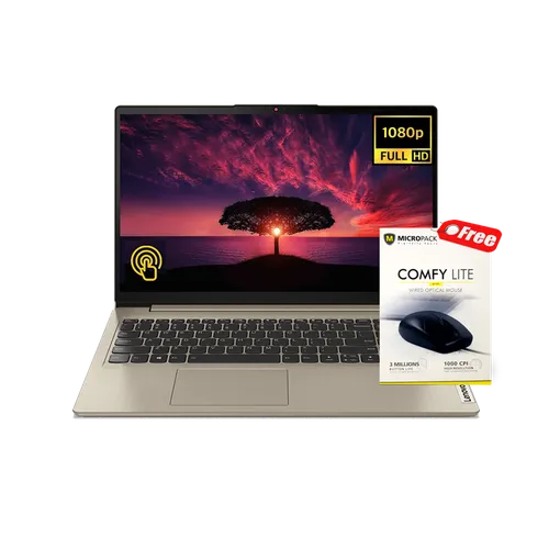 LENOVO IP3 15ITL6 CORE i3 11GN|4GB|256SSD|TOUCH|FINGER FRINT|W11(1y)sand gold