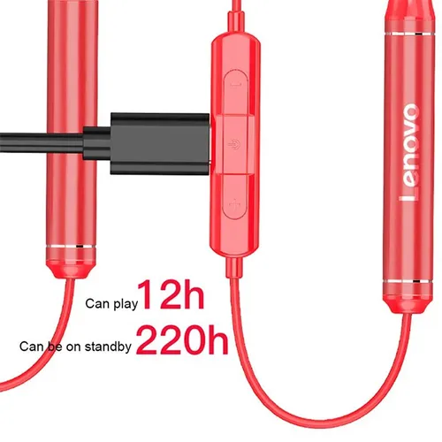 Lenovo QE07 Magnetic Neckband Wireless Earphones