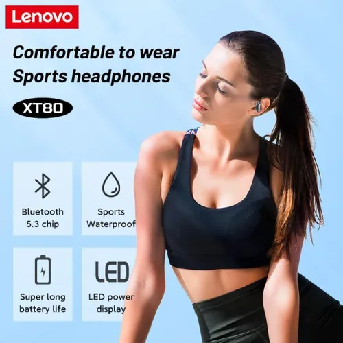Lenovo XT80 Bluetooth 5.3 Earphones True Wireless Headphones