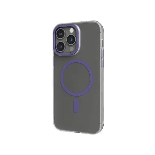 Levelo Magsafe Compatibility Glory Matte Back Case iPhone 14 Pro Max Compatibility – Matte Clear Purple