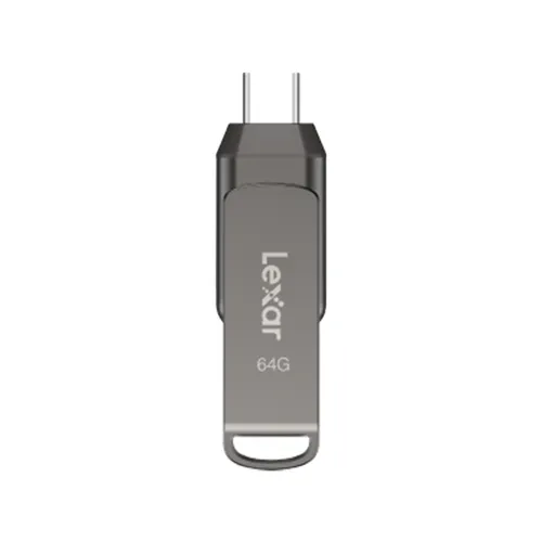 Lexar JumpDrive Dual Drive D400 64GB USB 3.1 Type-C Flash Drive