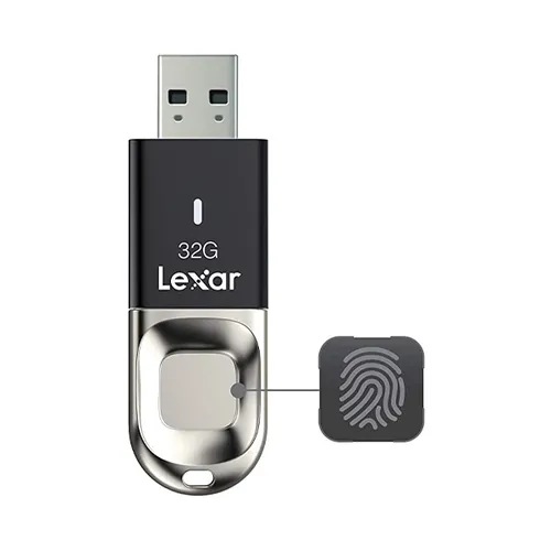 Lexar JumpDrive Fingerprint F35 32GB USB 3.0 Flash Drive