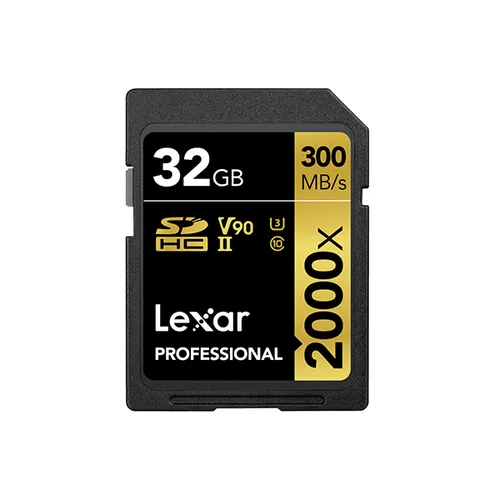 Lexar Professional 2000x 32GB SDHC UHS-II Card
