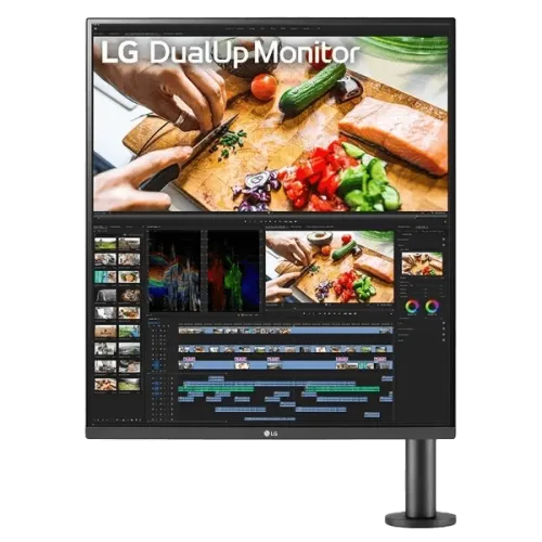 LG DualUp 28MQ780-B 27.6" IPS HDR Monitor with Ergo Stand DCI-P3 98% USB-C