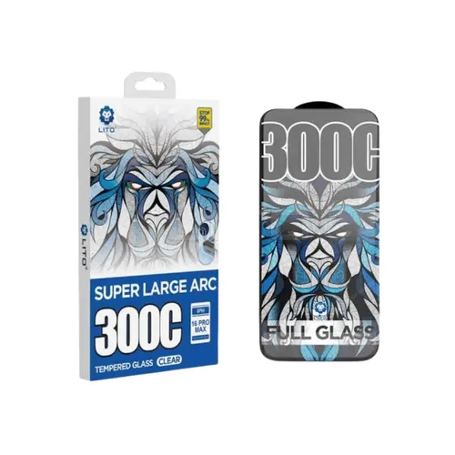LITO 300C Super Large ARC Tempered Glass Screen Protector for iPhone 17