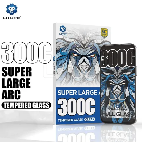 LITO 300C Super Large ARC Tempered Glass Screen Protector for iPhone 17 Pro