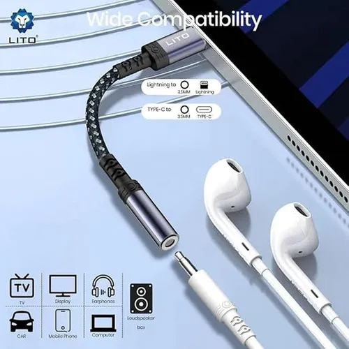 LITO LA03L Lightning to 3.5MM Audio Jack Adapter