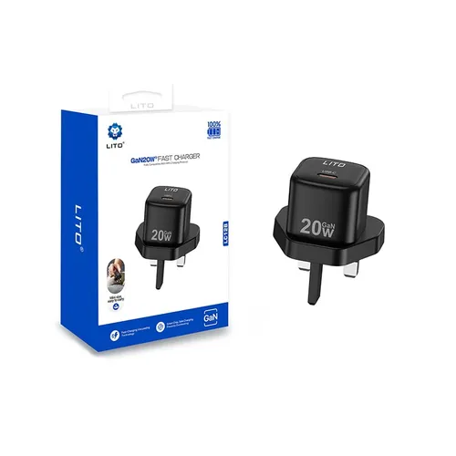 LITO LC12B GaN 20W PD 3 Pin Adapter