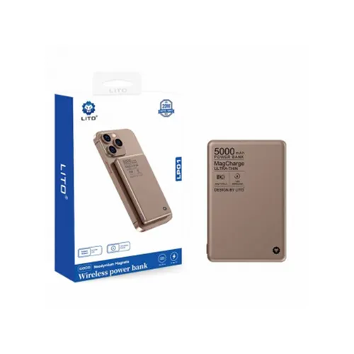 LITO LP01 15W 5000mAh Metal Magsafe Magnetic Power Bank