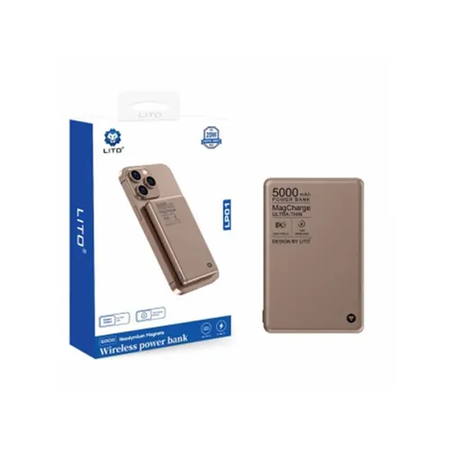 LITO LP01 15W 5000mAh Metal Magsafe Magnetic Power Bank