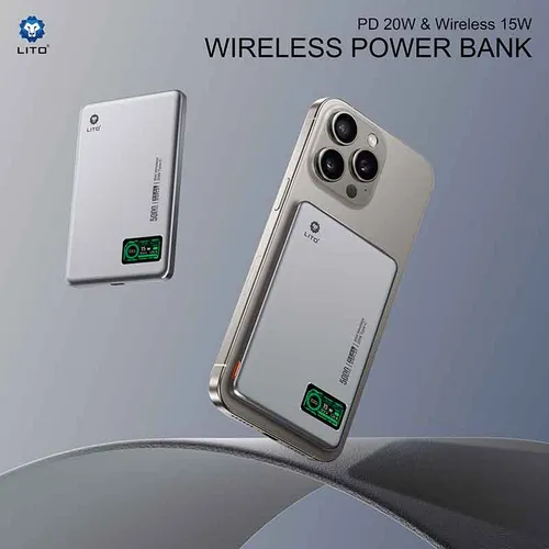 LITO LP09 15W 10000mAh Ultra Thin 3in1 Magnetic Power Bank
