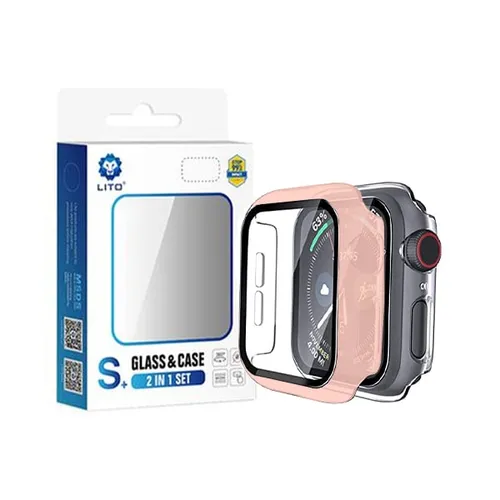 LITO S+ 2-in-1 Glass and Case for Smartwatch (40mm, 41mm, 44mm, 45mm, 49mm)