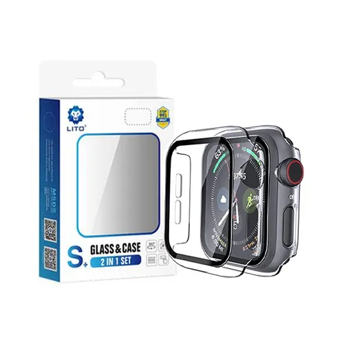 LITO S+ 2-in-1 Glass and Case for Smartwatch (40mm, 41mm, 44mm, 45mm, 49mm)