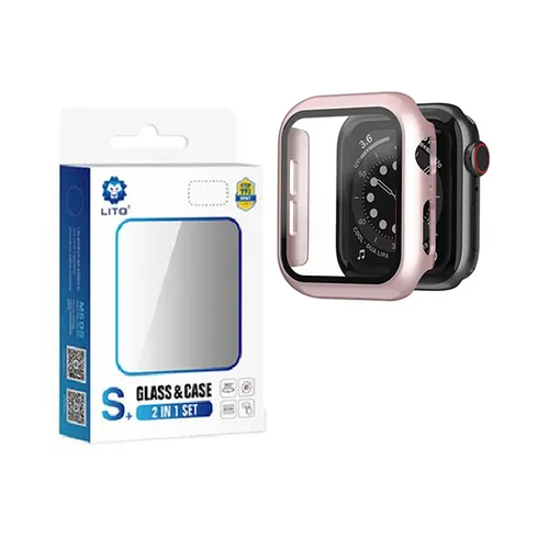 LITO S+ 2-in-1 Screen Protector and Case for Apple Watch 41mm