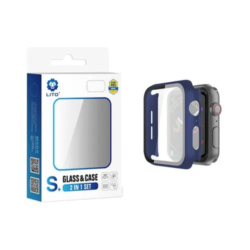 LITO S+ 2-in-1 Screen Protector and Case for Apple Watch 45mm