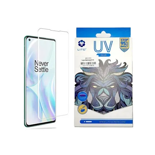 LITO UV Liquid Full Glue Tempered Glass Screen Protector for OnePlus 8