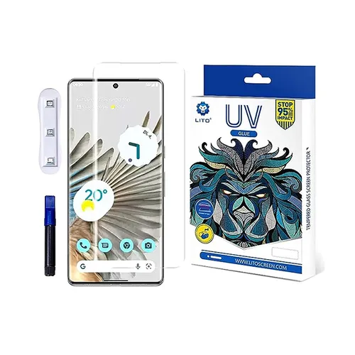 LITO UV Liquid Full Glue Tempered Glass Screen Protector for Pixel 7 Pro