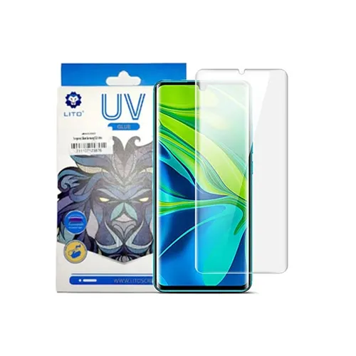 LITO UV Liquid Full Glue Tempered Glass Screen Protector for Xiaomi Mi Note 10 Lite