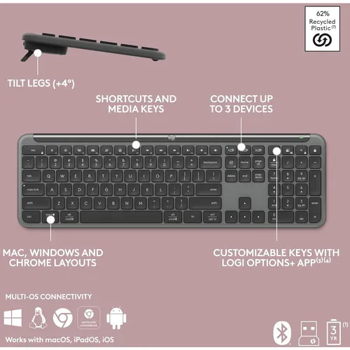 Logitech K950 Signature Slim Wireless Keyboard