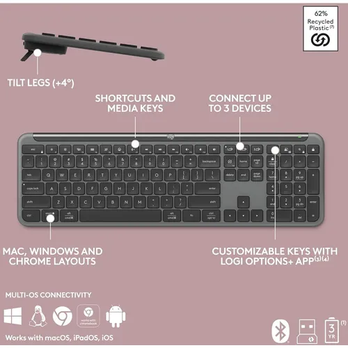 Logitech K950 Signature Slim Wireless Keyboard