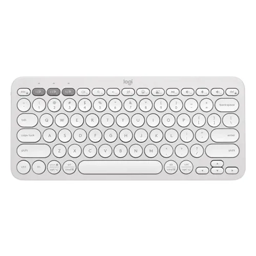 Logitech Pebble Keys 2 K380s Keyboard - Tonal White