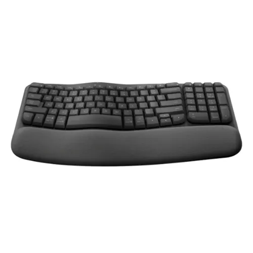 Logitech Wave Keys Wireless Economic Keyboard With Cushioned Palm Rest