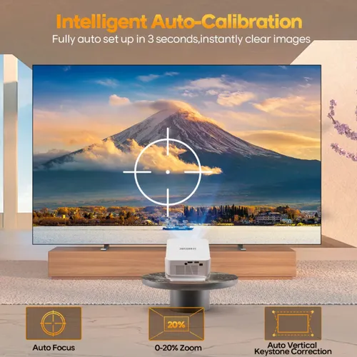 Magcubic HY300 Max 260 ANSI, 4K Android, Auto Focus, WiFi 6 Portable Projector