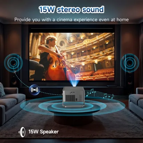 Magcubic HY450GT Smart Home Theater Projector — Native 1080P Full HD, 1100 ANSI Lumens