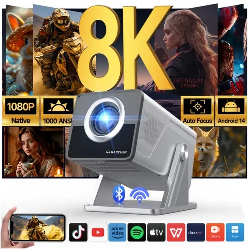 Magcubic X7 Home Theater Projector — Native 1080P Full HD, 1000 ANSI Lumens