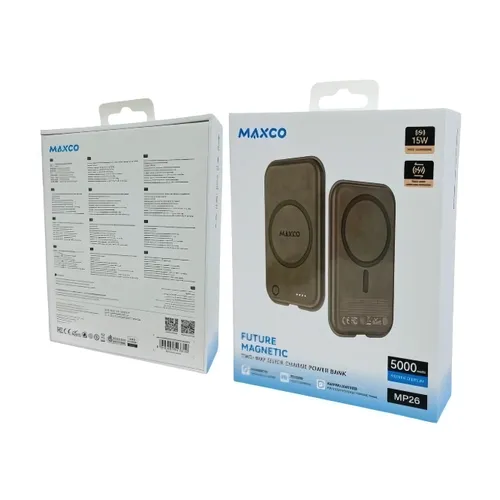 Maxco MP26 5000mAh 15W Gray Power Bank With MagSafe