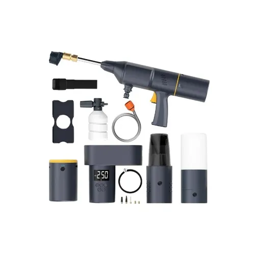 Maxwell Auto Essentials Plus Car Wash Kit with Power Bank