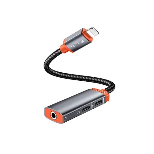 Mcdodo CA-095 3 in 1 Lightning to Dual Lightning + 3.5mm Digital Audio Adapter