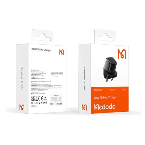 Mcdodo CH-401 20W PD UK Pin Fast Charger